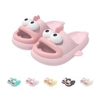 Chaussons en forme de poisson - Pantoufles mignonnes en forme de poisson clown pour homme et femme - Chaussures de bain antidérapantes avec semelle épaisse, rose bonbon, 40/41 EU