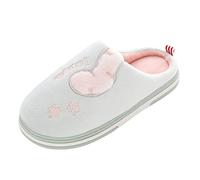 Chaussons en Peluche Chat Mignon pour Femme Chaussures de Maison Silencieux Pantoufles Chaudes Bout Fermé Pantoufles Chat drôles Automne Hiver, Noël, Cadeaux pour Femmes, Maman, Petite Amie, Dames