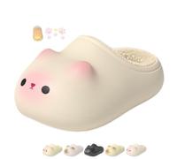 Chaussons en polaire pour augmenter la hauteur des pattes de chat | Chaussures antidérapantes et confortables en polaire avec motif pattes de chat