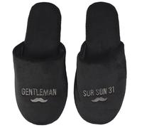 Chaussons en polyester à message L'ESPRIT DU CANAP' noir taille 44/45 44/45