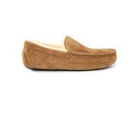 Chaussons en suede fourrés beiges - UGG - Ascot - Homme - Cuir - Laine 46