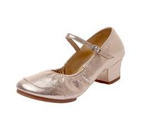 Chaussons Enfant Basket Femme Noir Chaussures Mariage Cours Studio Chaussure Talon Ballerine Vintage 50 Semelle Souple/Fendue De Danse Chausson Fille Claquettes Escarpins Or Rose #1 40