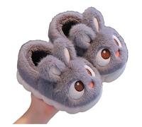 Chaussons Enfant Pantoufle Mignon Femme Hiver Antiderapant Bebe Fille Chausson Garcon Confort Animaux Pantoufles Chaussette Cuir Lapin Fourré Capybara Bébé Ecole Chaud Souples Capibara Garçon Peluche