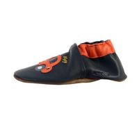 Chaussons enfant - Robeez - Beep Beep - Marine foncé/orange - Confort exceptionnel 17/18