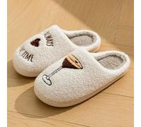 Chaussons Espresso Martini C'est toujours l'heure du Tini Chaussons moelleux et confortables Fête Enterrement de vie de jeune fille Cadeau pour maman et fille CN37-38,CN39-40,CN41-42,CN43-44Polyester