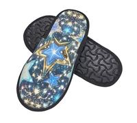 Chaussons Étoiles Bleues Brillantes Portative Pantoufles Anti Odeur Chaussons Maison Pour Hôtels Unisex Hiver L