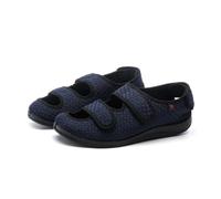 Chaussons extra larges et ajustables for diabétiques | Sandales homme et femme | Pieds gonflés et œdèmes | Intérieur/extérieur | Confort unisexe | Fermeture MAGIC TAPE(Bleu,39 EU)