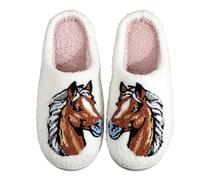 Chaussons Femme Chausson Homme Mule Chauds Et Confortables Pour Halloween Intérieur/extérieur Semelle Caoutchouc Durable Jardin Vacances Pantoufle Claquette Été 2-Brun 45