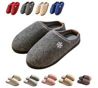Chaussons Femme Confortable Chaussons Pour Homme Et Femme Pour L´Hiver Slippers Pantoufles Unisex Tissu Et Doublure En Feutre Pantoufle D'Intérieur Confort Confortable France