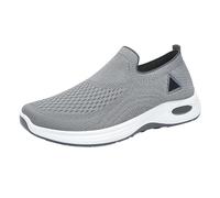 chaussons femme ete Basket Femme Ete Chaussures décontractées pour hommes, printemps, été et automne, respirantes, polyvalentes, confortables, en , semelle souple, légères, pour papa, Grey 38