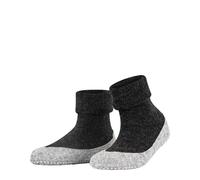 Falke Chaussons Cosyshoe W Hp Femme laine, picots semelle – Gris Anthracite Melange 37/38