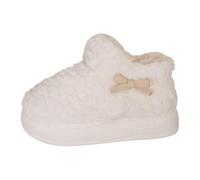 Chaussons Femme Hiver Chaud Pantoufles en Peluche Douces et Confortables Bottes Fourrées de Polaire avec Dos Fermé Chausson Sherpa Antidérapants pour L'intérieur et L'extérieur D'hiver Pantoufle Femme