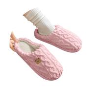 Chaussons Femme Hiver Chaud Pantoufles Femme, Chaussons Fuzzy Moon pour femmes confortables et chauds pantoufles à enfiler en forme de cœur pour l'hiver pantoufles mignonnes en forme d'étoile de lune