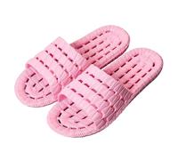 Chaussons Femme Homme Couple Bout Ouvert Pantoufles Maison D'intérieur Antidérapant Pour Salle De Bain Pantoufles Souples À Séchage Rapide Rose 38