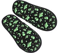 Chaussons Femme Homme Extraterrestre Lumineux Chaussures Peluche Chaussures D'Intérieur Confort Chausson D'Hiver Pour Hôtel Voyager Intérieur L