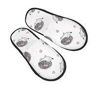 Chaussons Femme Homme Hérisson Animal Mignon Chaussures Chaude Chaussures D'Intérieur Confort Maison Pantoufles Pour Extérieur Voyager Hôtel L