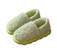 Chaussons Femme Homme Hiver Chaude Chausson Unisexe Couple Antiderapant Chausson Botte Confortable Doux Chaussons Bottines Antidérapants de Maison Pantoufles Épais Bottes Fourré Pantoufle de Neige