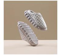 Chaussons Femme Hommes pantoufles hiver réchauffer drap drap design femmes femmes maison coton chaussures homme cool boules Eva Soleil Sole Couple Couple de chaussures Chaussons Homme ( Color : Grey ,