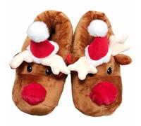 Chaussons Femme Pantoufle Noel Chausson Homme Pantoufles Confortable Rigolo Noël Chaud Drole Plateforme Chaussures Confort Chic Hiver Chaussure Fermé pour Ado Mules Personnalisé Basket Fourrées De,39