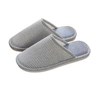 Chaussons Femme Pantoufles De Maison Antidérapantes en Coton Léger Intérieur Slippers Chaussures pour Chambre à Coucher Confortables 41 Bleu Clair