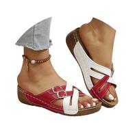 Chaussons Femme Pantoufles,Sandales à Brides DéContractéEs Bout Ouvert Pantoufles Confortables Pour Se DéTendre à L'IntéRieur Ou à L'ExtéRieur