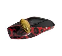 Chaussons Femme Sandales Plates Confortables à imprimé Animal, à Bout Ouvert, idéales pour Une Tenue décontractée l'intérieur comme l'extérieur.