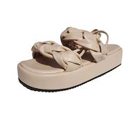 Chaussons Femme Semelle Épaisse - Chaussures Femme Confortable Ete Chaussures Semelles Souples Chaussons Légère Couleur Unie Sandales Ouvertes Casual Sandales Confort Couleur Unie