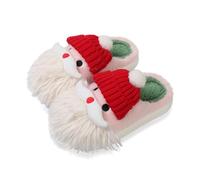 Chaussons Femmes Chausson Hiver Chauffant Fourrés Femme Isotherme Fourré Charentaises Chaussette Personnalisés Chaud Noel Chaussure Confortable Chauds Pantoufles Charentaise Chaude Couple Assortis~