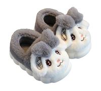 Chaussons Fille Chaussons d'hiver douillets pour filles,adorables d'intérieur à semelle souple,motif lapin,pour tout-petits et enfants,doublés de polaire chaude,un confort optimal par temps froid.
