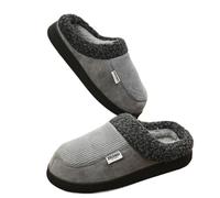Chaussons For Femmes Et Hommes - Chaussures D'intérieur/extérieur Décontractées Moelleuses Avec Mousse À Mémoire De Forme Doublure En Fausse Fourrure Chaussons moelleux pour l'intérieur(Grey,38-39)