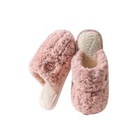 Chaussons Fourrés Femme - Chausson Femme Ultra Confortable Doux Pantoufles D'Intérieur Légère Fashion Chaussures Tout Compris Chaussures Décontracté Pantoufles Chauffantes