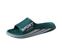 Chaussons Homme Confortables Élégants pour Toutes Saisons Usage Intérieur et Extérieur Décontracté (Green, 43) #68