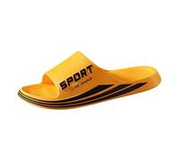 Chaussons Homme Confortables Élégants pour Toutes Saisons Usage Intérieur et Extérieur Décontracté (Yellow, 39) #68