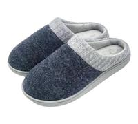 Chaussons Homme Hiver Confort Pantoufles Maison élégantes et confortables Foam Gris Noir Marron Bleu 40-47 (Bleu, Système Taille Chaussures EU, Adulte, Numérique (intervalle), Moyen, 40, 41)