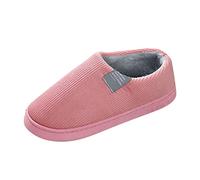 chaussons humour Chaussons Orthopédiques Femme Maison Mémoire Mousse Pantoufles Légères Hiver Accueil Chaussures Douillettes Pantoufles De Salle femme hiver chaude Rose 38