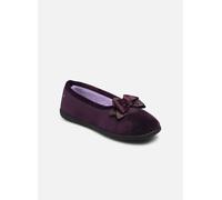 Isotoner Chaussons pantoufles Ballerines femme en microvelours avec un détail nœud 37