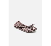 Chaussons Isotoner Ballerine microvelours - grand nœud pour 35 - 36 Marron