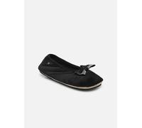 Chaussons Isotoner Ballerine microvelours - nœud bijou pour Femme 40 Noir