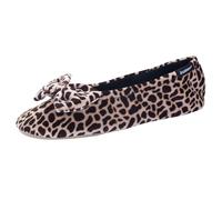 Chaussons Isotoner - Ballerines Velours Grand Noeud - Girafe - 41/42 EU, Girafe