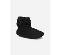 Chaussons Isotoner Botillon tricot et nœud pour 38 Noir