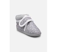 Chaussons Isotoner Bottillons velcro fille - suédine pour Enfant 22 Gris