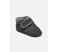 Chaussons Isotoner Bottillons Velcro Garcon - Micro-Eponge pour Enfant 20 Gris