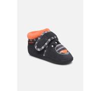 Chaussons Isotoner Bottillons Velcro Garcon - Micro-Eponge pour Enfant 23 Gris