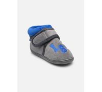 Chaussons Isotoner Bottillons velcro garçon - micro-éponge pour Enfant 25 Gris