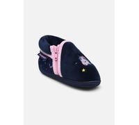 Chaussons Isotoner Bottillons zip fille - microvelours pour Enfant 21 Bleu