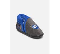 Chaussons Isotoner Bottillons zip garçon - microéponge pour Enfant 23 Gris
