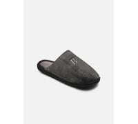 Chaussons Isotoner Mule brodée - Velours M pour Homme 42 Gris