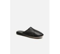 Chaussons Isotoner Mule Cuir M pour Homme 40 Noir