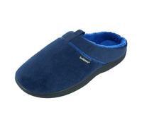 isotoner Pantoufles à enfiler Microterry Jared pour homme, Microterry Bleu marine, 41/42 EU
