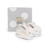 Chaussons lapin bonbon taupe 0-6 mois beige TU